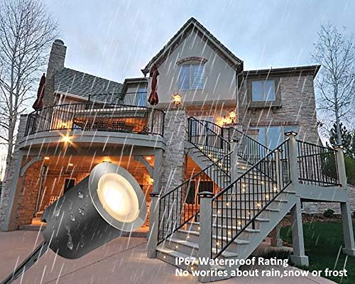 SMY Lighting 10 Pack Recessed LED Deck Light Kits with Protecting Shell, 32mm...
