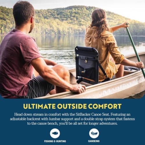 GCI Outdoor SitBacker Adjustable Canoe Seat with Back Support