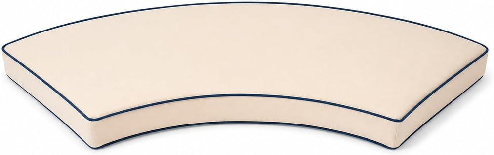 Outdoor Half Moon Sofa Cushion 4-Piece Set, Curved Patio Furniture Cushions, ...