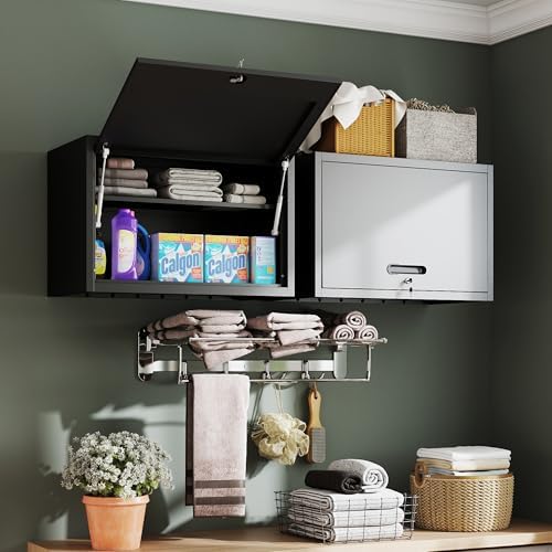 Metal Wall Cabinet, Garage Wall Cabinet with Adjustable Shelf for Garage, Too...