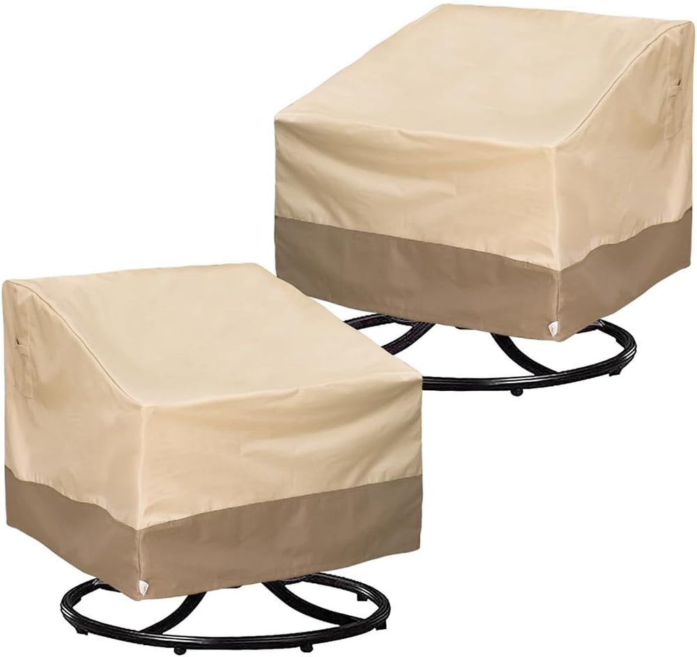 Patio Chair Covers for Outdoor Lawn Furniture Waterproof - 600D Heavy Duty an...