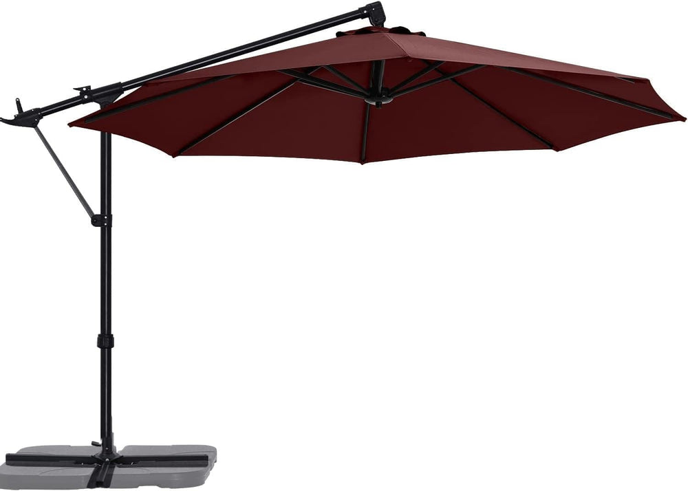 ABCCANOPY 10FT Cantilever Offset Hanging Patio Umbrella