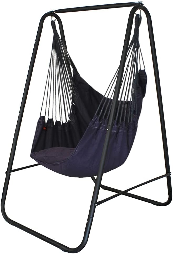 YUCAN Hammock Chair Stand with Hanging Swing Chair Included,Weather Resistant...