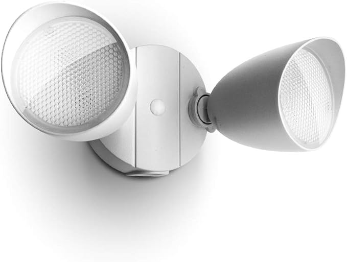 LUTEC 6222W-D2D 3500 Lumen 32 Watt Dusk to Dawn Dual-Head Flood Light Outdoor...