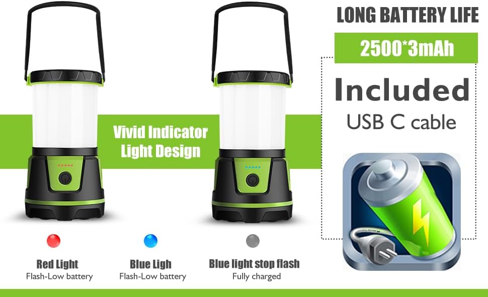 Rechargeable Emergency Lantern 3000 Lumens Camping Light