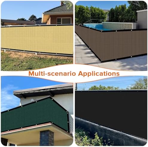 3'X16' Fence Privacy Screen Heavy Duty 170 GSM Windscreen & Dustp...