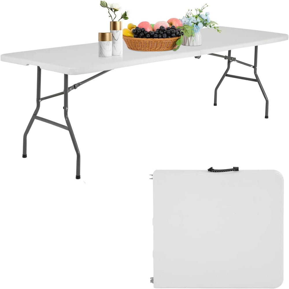 PayLessHere | 8FT Folding Table | White | Portable Plastic Table