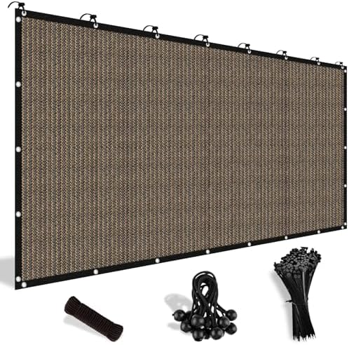 Shade&Beyond 90% Sun Shade Cloth with Grommets, 6' X 12' Pergola ...