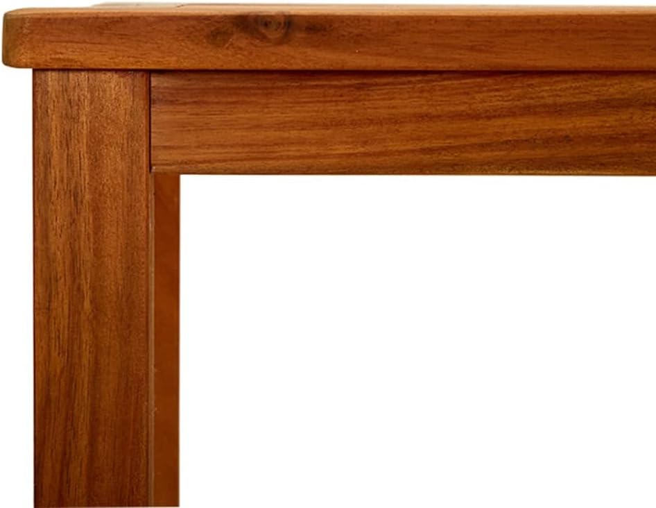 vidaXL Patio Console Table 43.3"x15.7"x29.5" Solid Acacia Wood