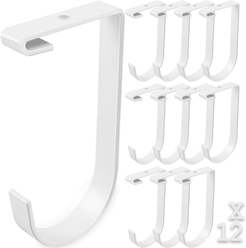 12-Pack Heavy Duty Add-On Storage Flat Hook Accessory for Garage Ceiling Stor...