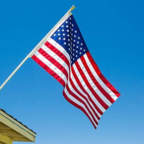 Grace Alley American Flag: 3x5 FT US Flag - 100% Made in USA. Embroidered Sta...