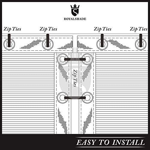 Royal Shade 5' x 50' Gray Fence Privacy Screen, Heavy Duty Windscreen