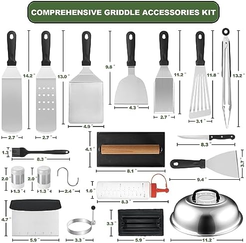EWFEN 35PCS Griddle Accessories Kit, Flat Top Grill Accessories Set for Black...