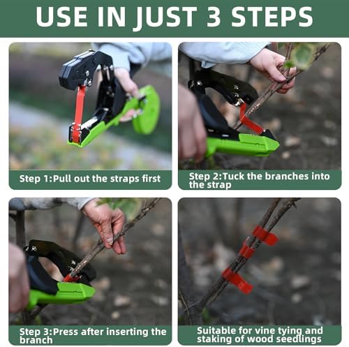 Plant Tying Machine, Lightweight Plant Tying Tape Tool to Tie Up Vine Quickly...