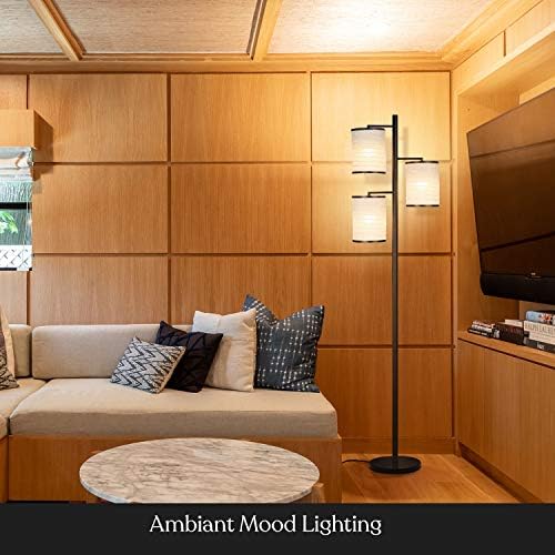 Brightech Liam Floor Lamp, Great Living Room Décor, Tree Lamp for Offices, As...