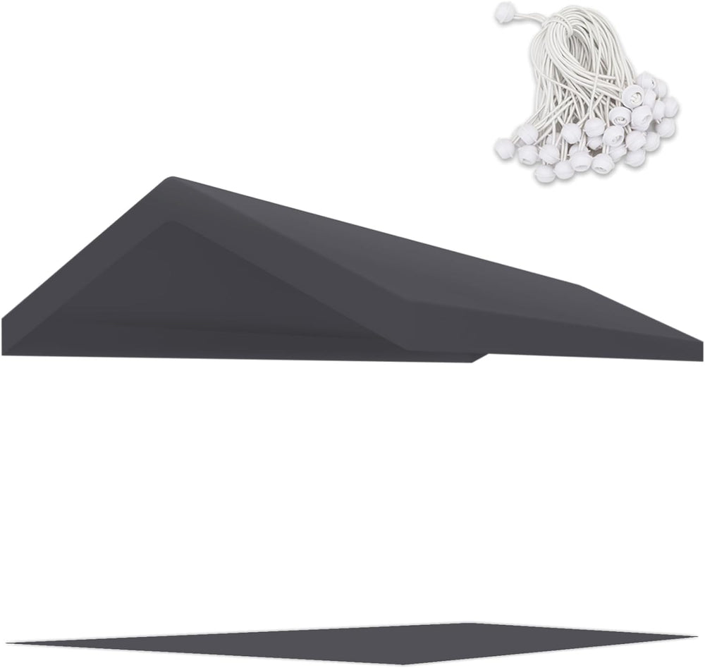 Carport Replacement Canopy Cover, Gray, 10' x 20'