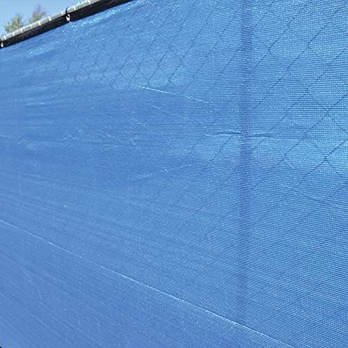 4'x50' 4ft Tall 3rd Gen Royal Blue Fence Screen Privacy Screen Windsc...