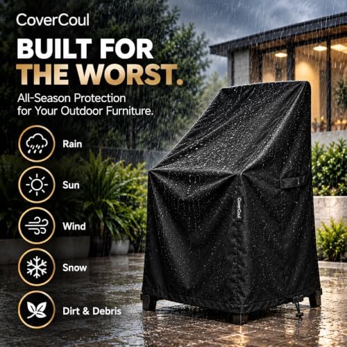 Stackable Patio Chair Covers Waterproof, Outdoor Chair Covers Waterproof, 600...
