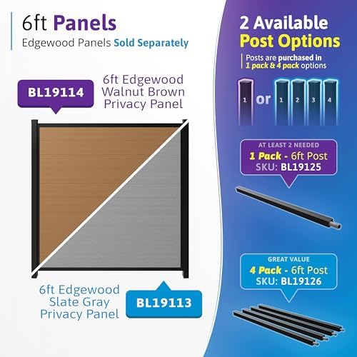 WamBam 6ft Aluminum Post for Composite Fences