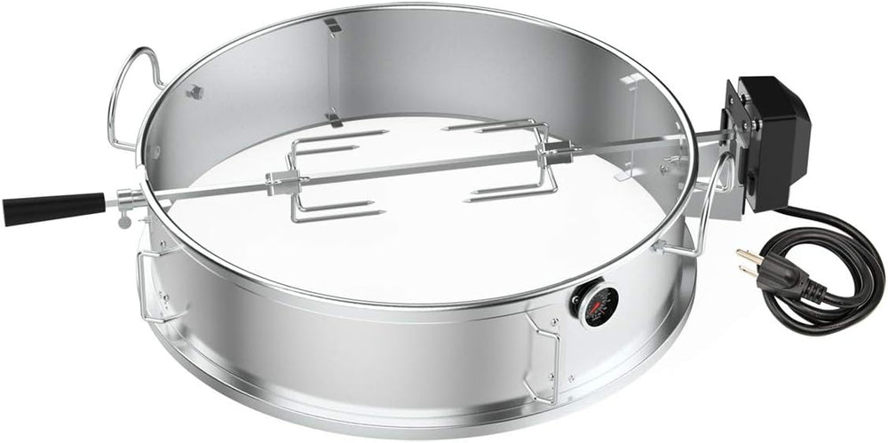 onlyfire Stainless Steel Multi-purpose Rotisserie and Pizza Combo Kit | For W...