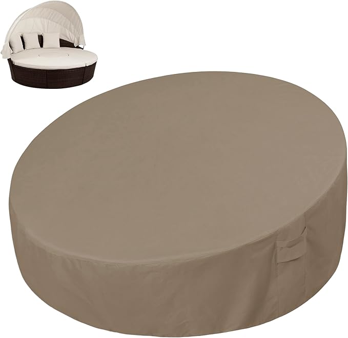 Easy-Going Heavy Duty 600D Outdoor Daybed Cover 75 Inch UV Resistant Patio Ro...