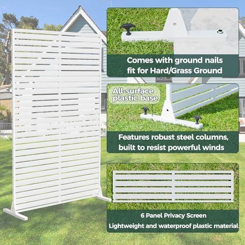 72" Privacy Screen Outdoor Privacy Fence Panel for Patio