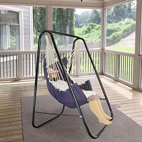 Hammock Chair Stand,Include Large Hanging Indoor Swing,MAX Load 500 LBS, Heav...