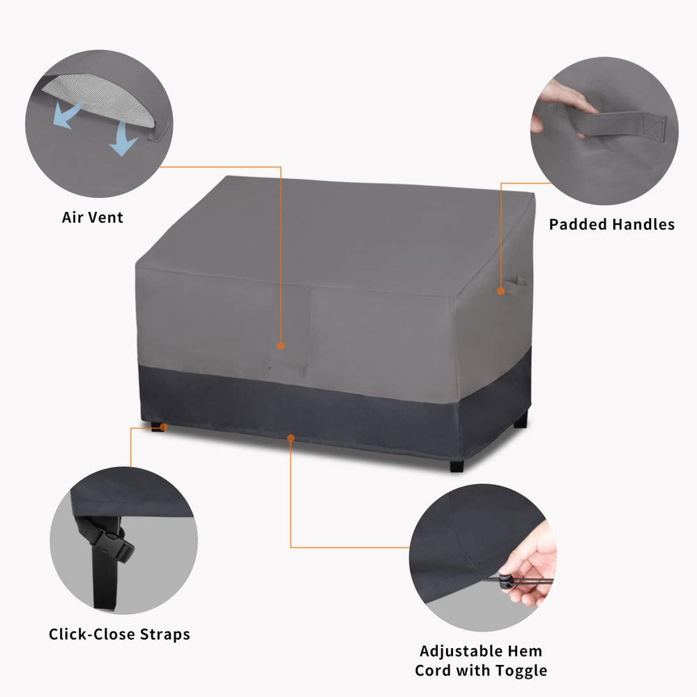 Easy-Going Heavy Duty Outdoor Bench Couch Cover, 80Wx37Dx33H inch