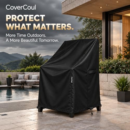 Stackable Patio Chair Covers Waterproof, Outdoor Chair Covers Waterproof, 600...