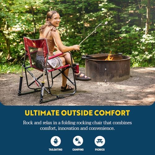 GCI Outdoor Freestyle Rocker Camping Chair - Black