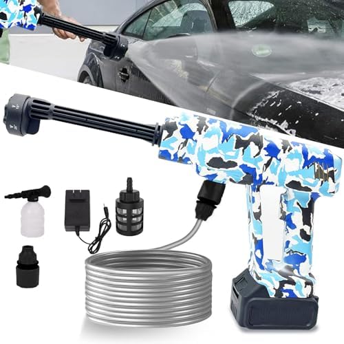 Portable Cordless Blade Blower, 6-in-1 Nozzle Powered by 1220 PSI Battery for...