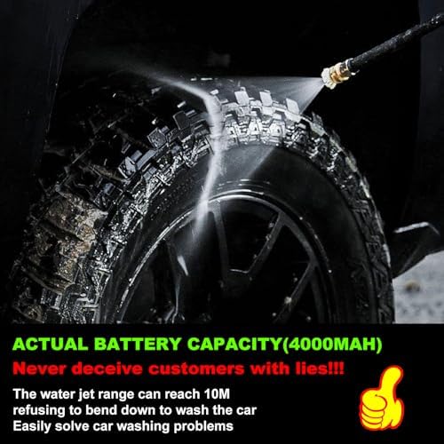 Portable Cordless Blade Blower, 6-in-1 Nozzle Powered by 1220 PSI Battery for...