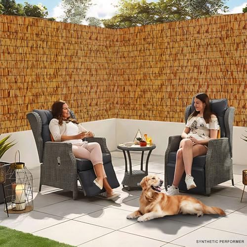 Reed Fencing Rolls,Patio Privacy Screen,Decorative Bamboo Fence Rolls for Pat...