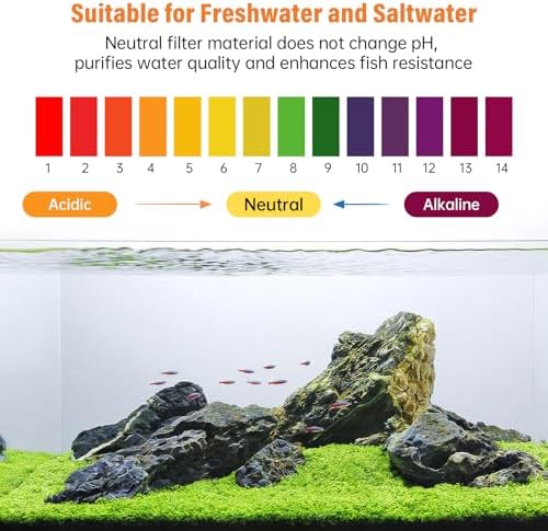 hygger Aquarium Activated Carbon, Premium Natural Coconut Shell Activated Cha...