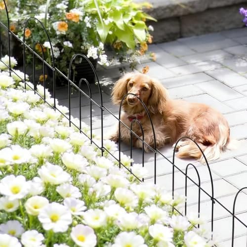 ZENY 35 Pack Decorative Garden Fence Fencing, 50 Ft(L) x 18in(H) Patio Fence ...