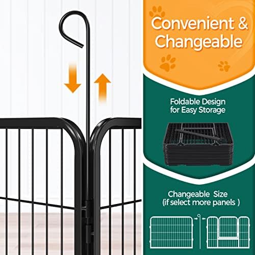 Yaheetech 24in x 43ft Rustproof Foldable Metal Decorative Garden Fence