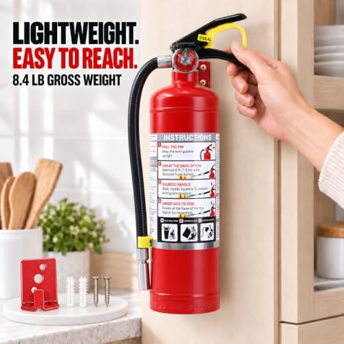 5 lb ABC Dry Chemical Fire Extinguishers 1-Pack for Home & Car