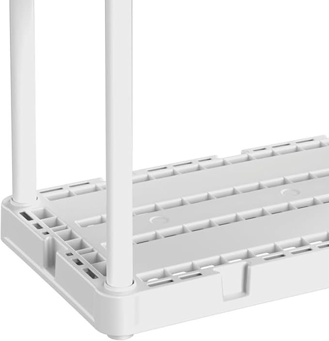 Gracious Living 2 Pack Light Duty Storage Shelves, Knect-A-Shelf 3-Shelf Vent...
