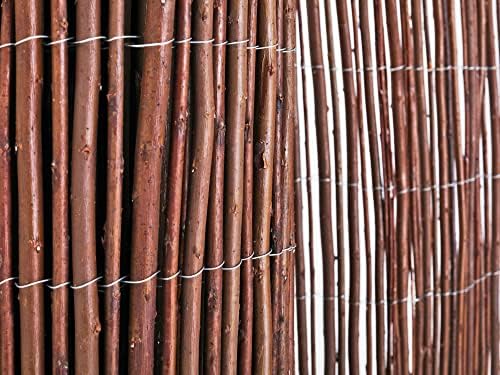 Forever Bamboo Natural Willow Rolled Panel Fence Natural 192 in L x 72 in H