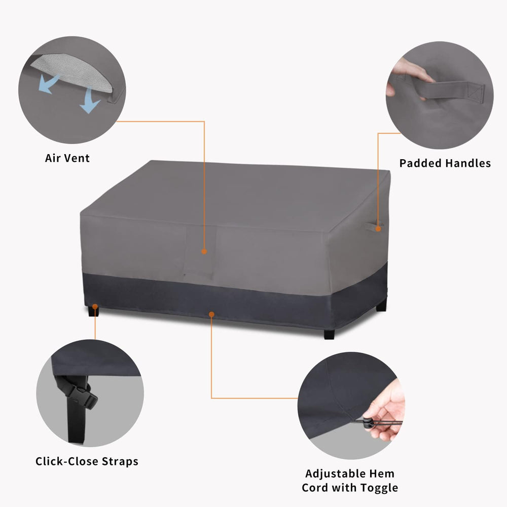 Easy-Going Heavy Duty Outdoor Loveseat Cover, 85Wx37Dx35H inch,
