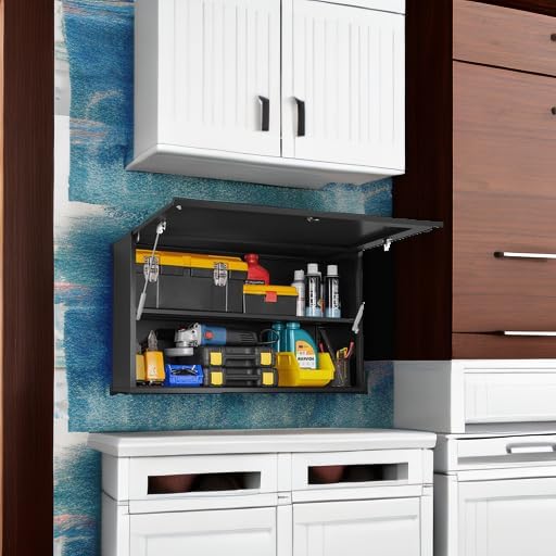 20" Metal Garage Wall Cabinet with Door and Adjustable Shelf