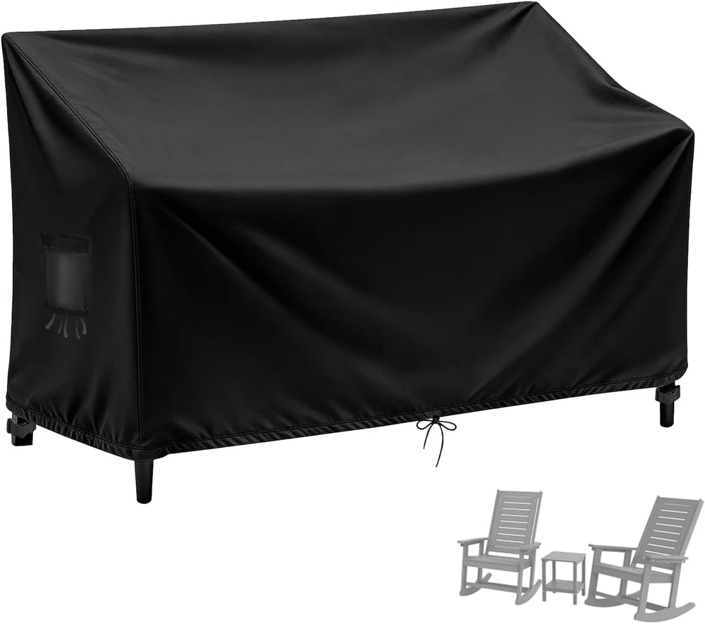 Outdoor Rocking Chair Cover fit for 3-Piece Rocking Chair and Table