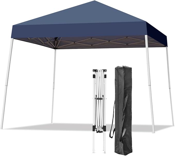 Canopy Tent, 10X10 FT Pop Up Canopy Outdoor Instant Tent Slant Legs with Carr...
