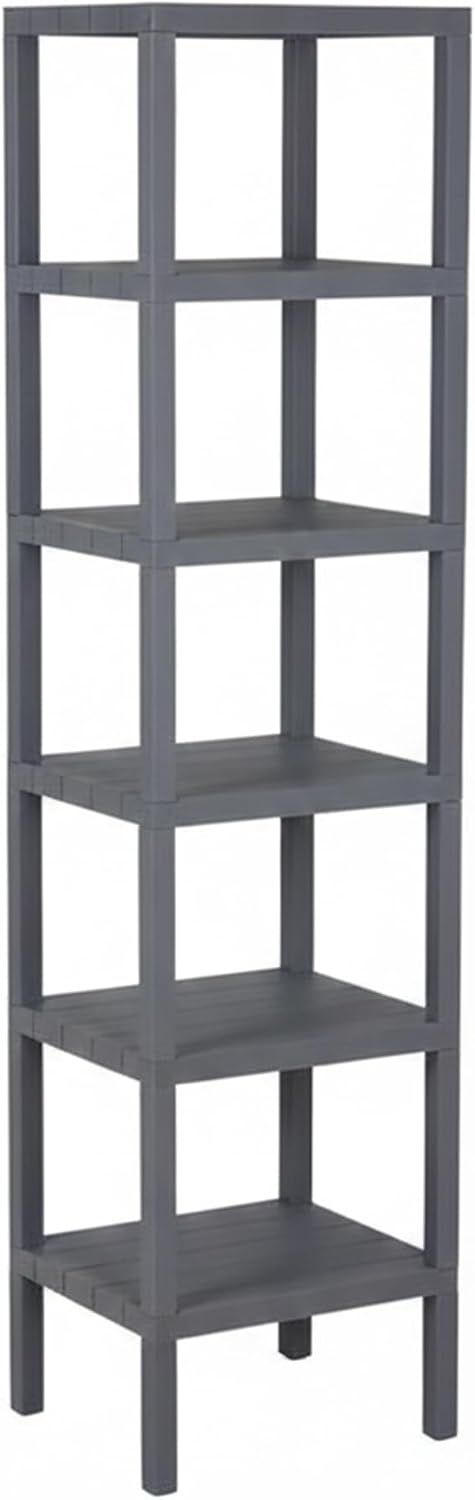 Honey-Can-Do Grey 6-Tier Storage Shelf