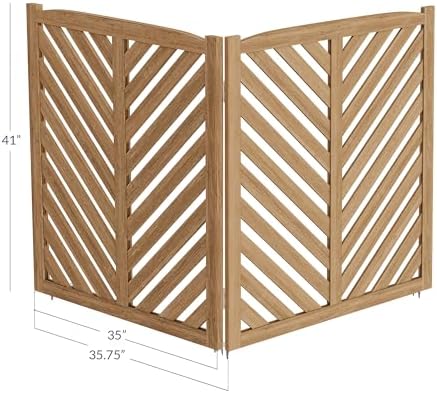 BELLEZE Privacy Fence Panels for Outside, Wooden Air Conditioner Fence Pool E...