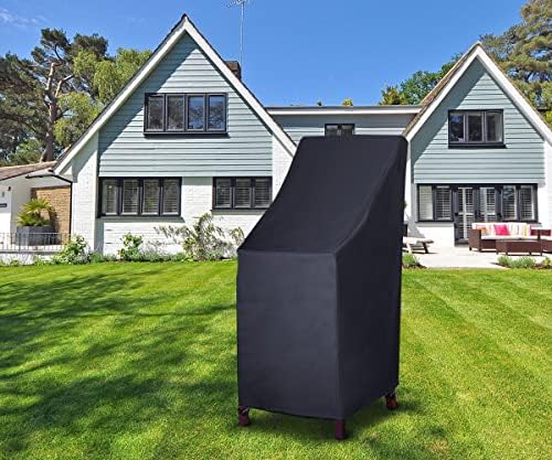 Stackable Patio Chair Covers, High Back Outdoor Chair Covers, 600D Heavy Duty...