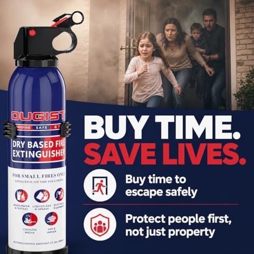ABC Fire Extinguisher for Home & Vehicle - Portable Dry Chemical Fire Ext...
