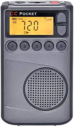 C. Crane CC Pocket AM FM and NOAA Weather Radio with Clock and Sleep Timer