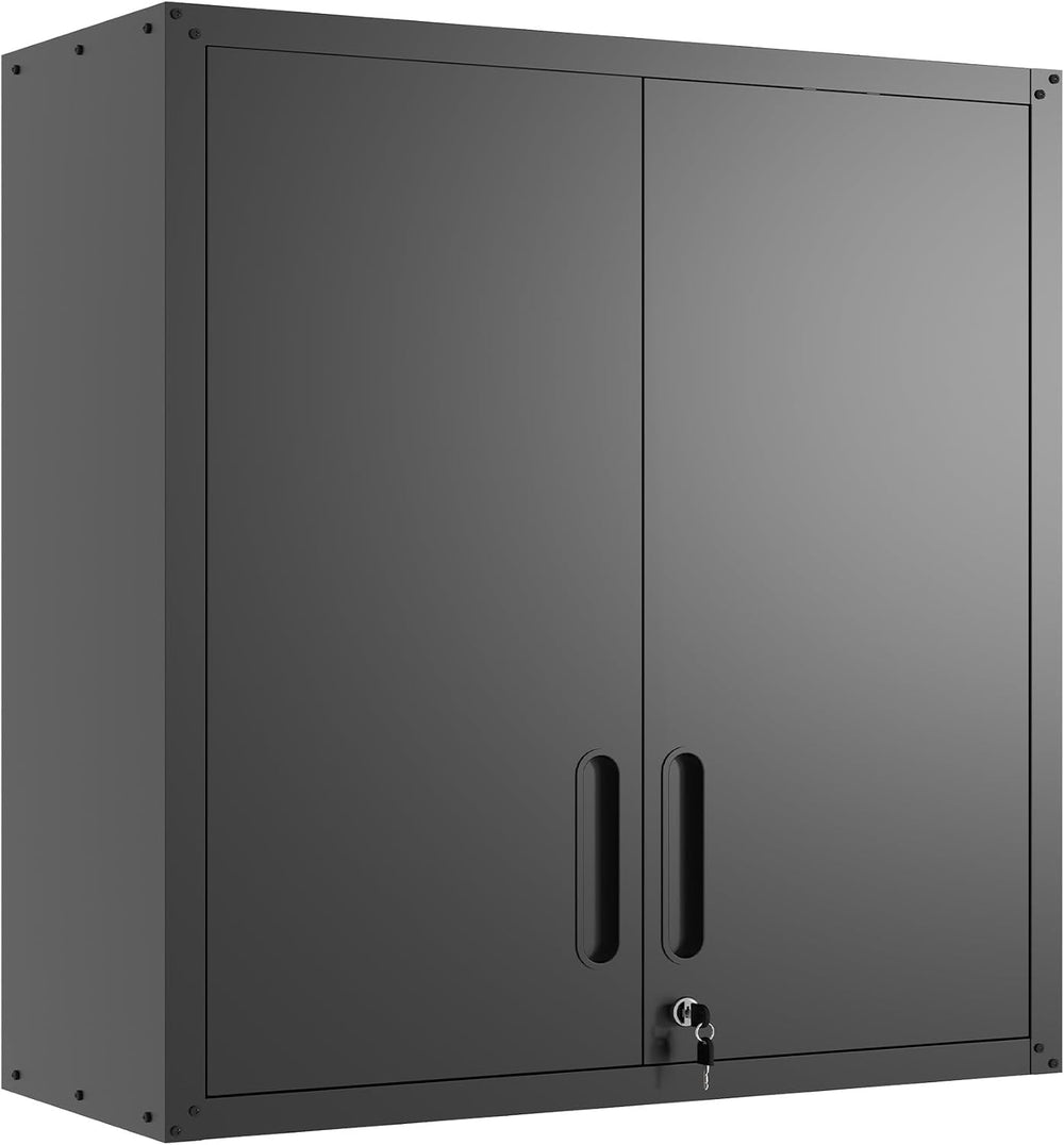 Wall Mounted Metal Storage Cabinet, Garage Hanging Tool Cabinet