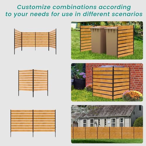 SUNYRISY 38" W x 60" H Air Conditioner Fence Privacy Screen Panel